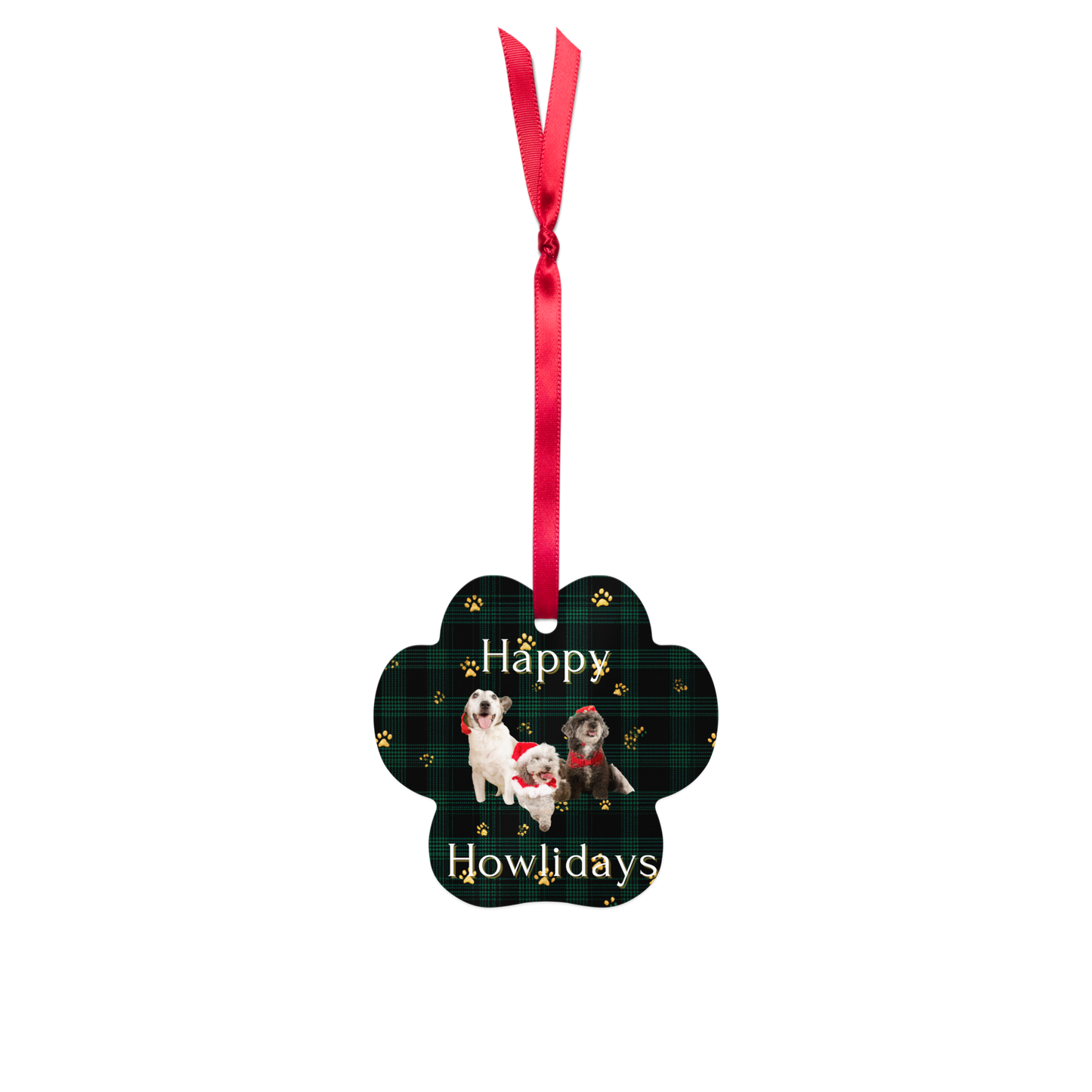 Happy Howlidays Metal Ornament